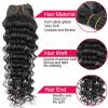 Brazilian Virgin Human Hair Deep Wave 360 Lace Frontal Closure With 4 Bundles
