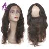 360 Lace Frontal Closure Brazilian Virgin Hair Human hair Extensions Body Wave #2 small image
