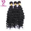 300g/3 Bundles 7A Brazilian Virgin Deep Wave Wavy Curly Human Hair Extensions