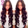 THICK 7A Body Wave Virgin Brazilian Human Hair Extensions Weft 300g/3 Bundles #1 small image