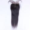 3.5x4 Brazilian Straight Lace Closures 5A Virgin Remy Human Hair Bleached Knots #1 small image