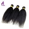 Kinky Straight Brazilian Virgin Human Hair Extensions Weave 3 Bundles 300g 7A #2 small image