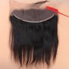 Remy Brazilian Human Virgin Hair Straight 13*4 Ear to Ear Lace Frontal Closure #1 small image