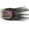 Brazilian Virgin Human Hair Straight/Body Wave Lace Closure 1B Black Piece 3.5*4 #2 small image