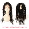 360 Lace Frontal Band Closure Brazilian Virgin Hair Deep Wave with Baby Hair #1 small image