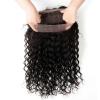 360 Lace Frontal Band Closure Brazilian Virgin Hair Deep Wave with Baby Hair #2 small image