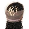 360 Lace Frontal Band Closure Brazilian Virgin Hair Deep Wave with Baby Hair #5 small image