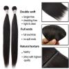 8A 4 Bundles 200g 100% Brazilian Straight Virgin Human Hair Weft Hair Bundles #2 small image