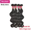 4 Bundles 200g 100% Brazilian Body Wave Virgin Hair Weft Hair Bundle 14 16 18 20