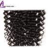 lace closure Brazilian Virgin Hair Curly Wave 4*4 Free Part/Middle/ Three Part #5 small image