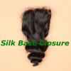 Brazilian Unprocessed Human Baby Virgin Hair 4*4 Loose Wave Silk Base Closure #1 small image