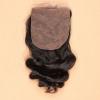 Brazilian Unprocessed Human Baby Virgin Hair 4*4 Loose Wave Silk Base Closure #2 small image
