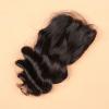 Brazilian Unprocessed Human Baby Virgin Hair 4*4 Loose Wave Silk Base Closure #5 small image