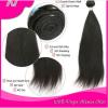 100% 6A Unprocessed Virgin Brazilian Straight Hair Natural Black bundles 100g #1 small image