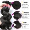 3 Bundles 10+10+12 Deals Brazilian Virgin Hair Body Wave Cheap Human Hair Weave #3 small image
