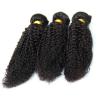 6A 1Bundle Kinky Curly Brazilian virgin Hair Weaving Weft Black 100g/pc 10-24&#034; #1 small image