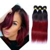Brazilian virgin hair bundles 1B-Bug color red human hair weave 4bundles/200g #5 small image