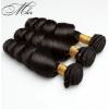 100% Brazilian Virgin Human Remy Hair Extension 4 Bundle Weaving Weft Loose Wave #4 small image