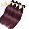 Virgin Brazilian Straight Bundle hair Remy Human Hair Weft Ombre color 99j#