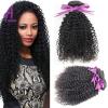 Kinky Curly 3 Bundles Brazilian Virgin Human Hair Extensions Weave Weft 300g 8A