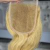 7A Brazilian Virgin Human Hair 3 Bundles With 27# Golden Blonde 4x4 Lace Closure #4 small image