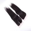 4 x4 Lace Closure 6A Unprocessed Brazilian Virgin straight Human Hair Extensions #2 small image