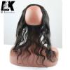 Wavy Brazilian Virgin Hair 360 Lace Frontal with Natural Hair Line Baby Hair
