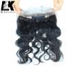 Wavy Brazilian Virgin Hair 360 Lace Frontal with Natural Hair Line Baby Hair