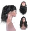 100% Peruvian Virgin Human Hair 360 Lace Frontal Closures Wavy Lace Band Frontal #1 small image