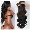 3 Bundles 100% Peruvian Human Virgin Hair Wavy Body Wave Weave Weft 150g all #3 small image