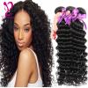 8A Cheap Deep Wave Hair Bundles Virgin Hair Peruvian Human Hair 3 Bundles 300g