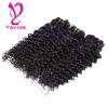7A Virgin Peruvian Human Hair Extensions Weave 3 Bundles Deep Wave Curly Hair #4 small image