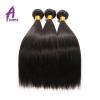 Straight Peruvian Virgin Remy Hair Human Hair Extensions Weave 3 Bundles 300g #4 small image
