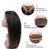 360 Lace Frontal Closure With 4 Bundles Peruvian Virgin Human Hair Silk Straight #3 small image