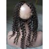 Peruvian Virgin Human Hair 360 Lace Frontal Closure Curly Full Lace Closure 1b#