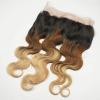 Peruvian Virgin Human Hair 360 Lace Frontal Closure Ombre Blonde Lace Closure #2 small image