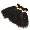 Curly Weave Peruvian Virgin Hair Kinky Curly Human Hair Extension 3 Bundles 300g #3 small image