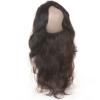 Peruvian Virgin Human Hair Body Wave 360 Lace Frontal Closure With 4 Bundles #4 small image
