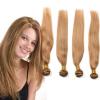 4Bundles Indian Peruvian Virgin Hair Extension Human Hair Weft Straight Weaving #1 small image