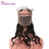 Newest 360 Lace Band Frontal Closure Body Wave Peruvian Virgin Remy Human Hair #5 small image