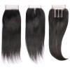 7A Virgin Peruvian 4 Bundles Straight Human Hair Weave+1pcs Lace Closure Hair #4 small image