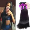 Peruvian straight Virgin Hair Weave 3Bundle Human Hair Extension 100%Unprocessed #1 small image