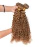 3Bundles Peruvian Virgin Kinky Curly Hair Extensions Remy Hair Human Hair Wefts #2 small image
