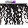 Peruvian Deep curly  Virgin Human Hair 13&#034;x2&#039;lace frontal closure Bleach knots #4 small image