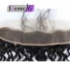 Peruvian Deep curly  Virgin Human Hair 13&#034;x2&#039;lace frontal closure Bleach knots #5 small image