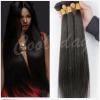 3 Bundles 20&#034; Virgin Peruvian 100% Human Hair Weave Extensions Straight Wefts #1 small image