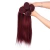 3100g Unprocessed Virgin Peruvian Silky Straight Human Hair Weave 18inch 99J# #4 small image
