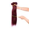 3100g Unprocessed Virgin Peruvian Silky Straight Human Hair Weave 18inch 99J# #5 small image