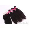 3 bundles Peruvian virgin hair straight with closure natural color dyeable #2 small image
