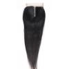 4&#034;X4&#034; Lace Closure Peruvian Virgin Human Hair Hairpiece Extensions Natural Black #2 small image